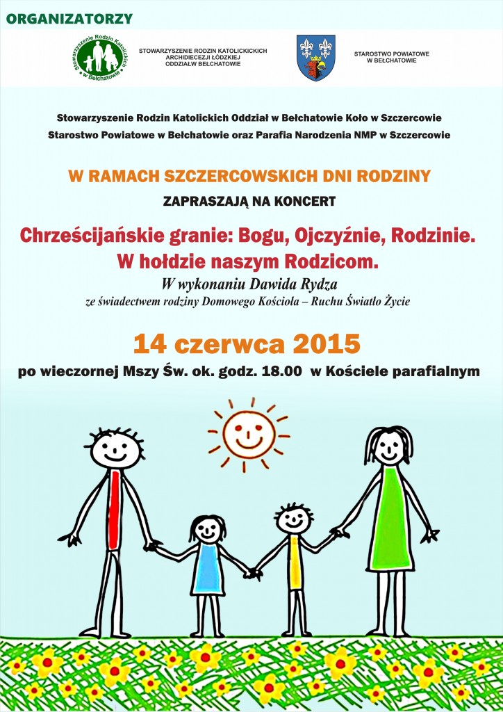 Plakat - Szczercowskie Dni Rodziny 2015 - DRUK